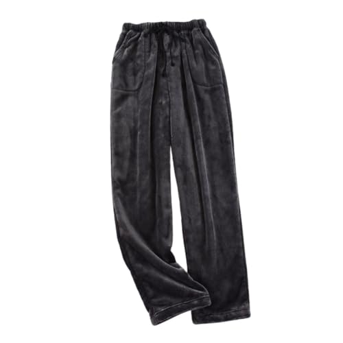 Image of codcm Womens Plaid Fluffy Pajama Pants Fuzzy Fleece Cozy Lounge Pants with Pockets Winter Warm Pj Bottoms