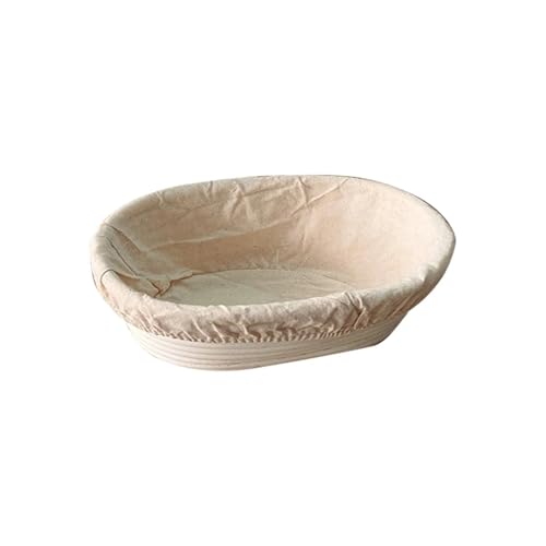 Cesta Para Precalentar Pan Juego de herramientas ovaladas for hornear, cestas a prueba de pan for fermentación de masa for panaderos caseros Para Probar Pan, Masa(Medium)