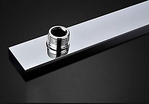 Image of TOSCH Stainless Steel 304 Rectangle Premium Shower Arm for Overhead Showers with FLANGE (15 Inches, Chrome Plated) (Rectangle Shower Arm 15 Inch)