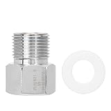 Aquarium CO2 Regler Adapter Aquarium CO2 Zylinder Anschlusskonverter Aquarium CO2 Regler W21.8 G5/8 Konverter Anschluss mit Dichtung für Aquarium(W21.8 zu G5/8)