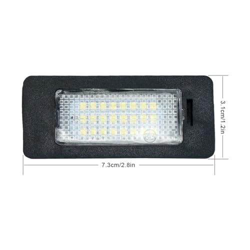Luz de placa trasera superbrillante con 2 bombillas LED de xenón 2