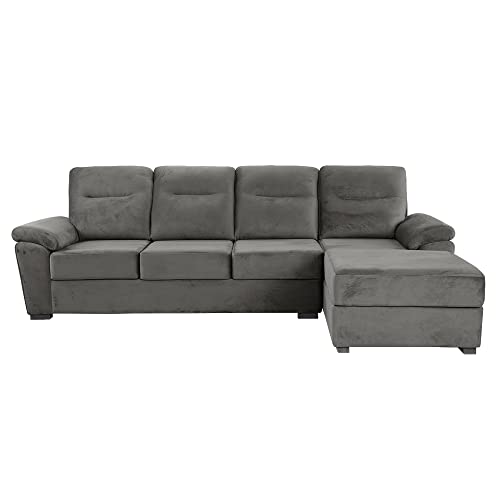 Image of Wakefit Sofa Set | 3 Year Warranty | Sofa 3 Seater, 3 Seater Sofa for Living Room, Wooden Sofa Set, 3 Seater + Right Aligned, Sofa for Living Room - Lounger(Fabric-Velvet : Tuscan Tan)