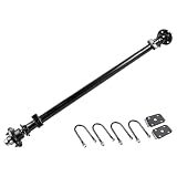 3,500 lbs Trailer Axle, 61' Hubface 46' Spring Center, 5x4.5 Bolt Pattern