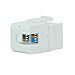 Legrand - OnQ RJ45 Keystone Insert, Cat 5e Keystone Jack, Terminate with Punch and Go Tool or Any 110 Punchdown Tool, White, 100 Pack, WP3475WH100