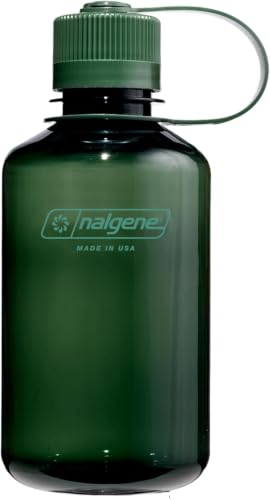 Image of Nalgene Sustain Tritan BPA-Free Water Bottle Made with Material Derived from 50% Plastic Waste (Using ISCC Certified Mass Balance), 16 OZ, Narrow Mouth, Jade (Pack of 6)