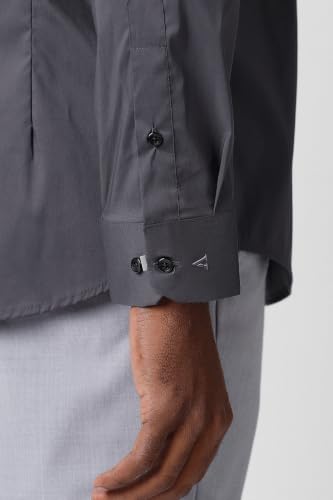 Image of Van Heusen Formal Slim Fit Shirt for Men | Solid | High Stretch Cotton Lycra | Full Sleeves | Ease of Movement