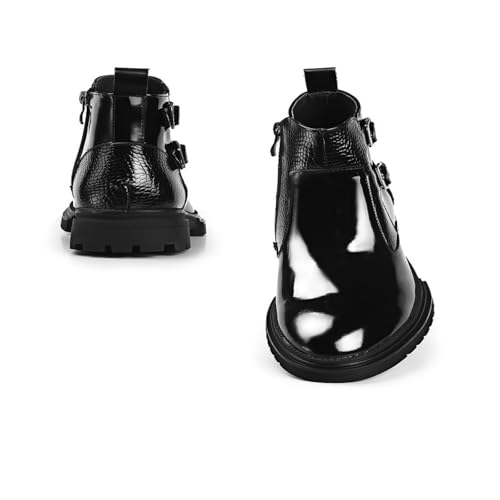 Mens Chunky Loafers Chunky Loafers Men Leather-Print Platform Penny Loafers4