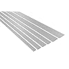 2 meter | Bastler platte lijst aluminium geanodiseerd | Effector | B00 | zilver