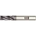 WIDIA Hanita TC620825008 6208 GP Plus Roughing/Finishing End Mill, 0.02" Chamfer, 1" Cutting Dia, HSS-Cobalt, TiCN Coating, RH Cut, Weldon, 5-Flute