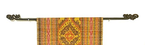 イカット ハンガー 木彫り バリ雑貨 アジアン雑貨 Amazon.co.jp: イカットハンガーシングルブラック ［80cm］木彫り