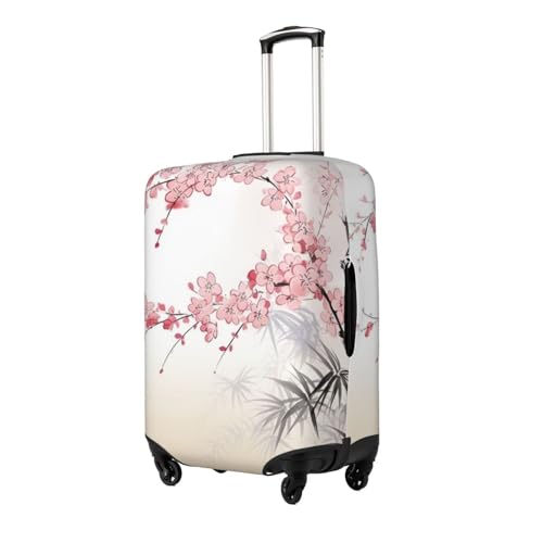 Cherry blossoms Tree Zen Luggage Cover for Suitcase Tsa Approved, Washable Suitcase Protector Fits 18-32 Inch Anti-scratch Suitcase Cover Carry on Luggage Sleeve Travel Baggage Cover2