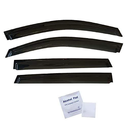 Image of 2020-2025 Tape-On Rain Guards for Subaru Outback Side Window Visor Deflectors, Premium Limited Touring, Durable Tinted Vent Shades 2021 2022 2023 2024