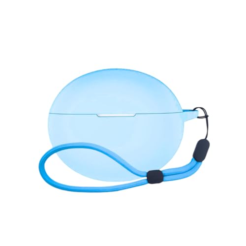 Image of WELCROS Soft Silicone Protective Case Cover for OnePlus Buds 4 (Lanyard SkyBlue)
