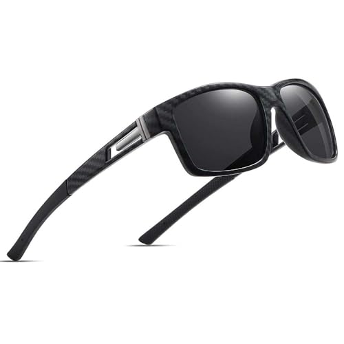 Image of suoso Polarized Sports Sunglasses for Men: UV400 Protection Glasses Wrap Around Goggles for Driving Fishing