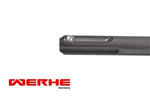 WERHE ® Professional 5 pcs. SDS Plus Concrete Drill 6 x 110 mm Hammer Stone Quadro X Quadruple Cutting Cross Cutter - Image 3
