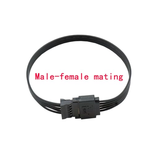 Cable de extensión de energía SATA 15 pines, 22 cm (3 unidades) miniatura 4