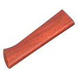 HOMSFOU Austauschbarer Schneidgriff aus Poliertem Holz mit Nieten Rutschfestes Küchenmessergriff Zubehör für Chinesische Gemüsemesser Leicht und Robust für Gastronomiegeräte