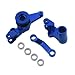 RC Crawlers Toys For Traxxas For Slash For Rustler Stamped For Hoss 4X4 For VXL 1/10 　RC Metal 6845X 　Steering Bellcranks And Drag Link Servo Saver Set(Blue)