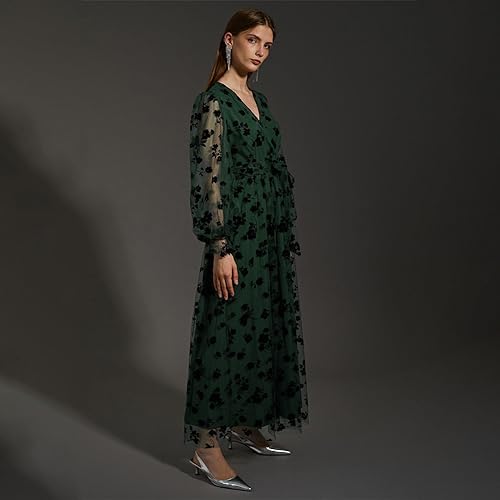 Robe de soirée automne hiver maxi longue pour cocktail chic - 5