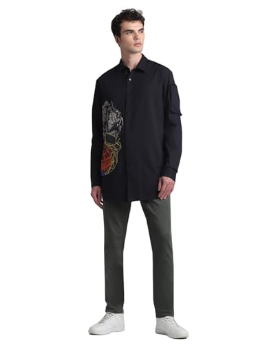 Image of Jack & Jones Men's Cotton Cartoon Regular Fit Shirt