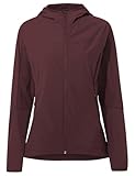 VAUDE Moab IV Softshelljacke Damen – Winddichte Wanderjacke mit Kapuze, 80% Windschutz & Wasserabweisend, aus 86% recyceltem Polyamid - dark oak, 42