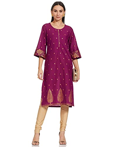 Image of Rangriti Blue Straight Kurta for Women