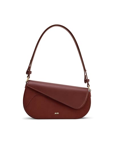 JW PEI Damen Addisyn Schultertasche - Kunst-Sued Panel Mokabr Braun
