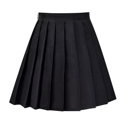 Image of Sunny Fashion Girls Outfit Set 2 Piece Green Plaid Knit Cardigan Pleated Skirt