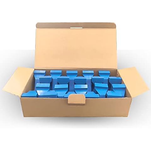Tinkeep Flooring Spacers 20pack Laminate Wood Flooring Tools Compatible w/Vinyl Plank, Hardwood & Floating Floor Installation etc,Hardwood Flooring w/1/4 & 1/2 Gap (Blue) Cover