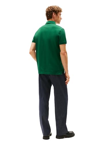 Image of Tommy Hilfiger Men's Short Sleeve Polo Shirts in Regular Fit With Stretch and Organic Pique Cotton