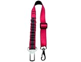 Cinto de Segurança Pet Universal com Sistema de Amortecimento, Ajustável 48-72cm, Mosquetão Giratório com Trava de Segurança para Veículos (rosa)