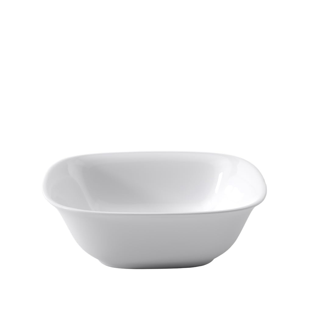 Villeroy & Boch Royal Eckige Schüssel, Premium Bone Porzellan, Weiß