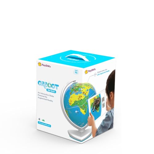 PlayShifu Globe for Children – Orboot Earth: Interactive Kids Globe with 1000+ Facts on Animals, Places & Monuments | Tech-Powered Learning Toy & STEM Gift for Kids Ages 4–10