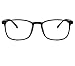 Unisex Glasses Frame Fashion Bright Black Rectangle Full Frame Decoration Prescription Glasses