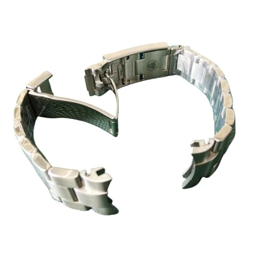 Bracelet acier inox 20mm avec extension de sangle pour ajustement précis