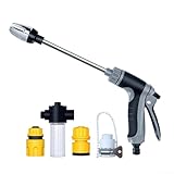 Snugawarm High Pressure Water Spray-Gun With Foam Pot And 360 Degree Rotation With 360 Rotating Foam Spray-Gun For Garden Hose Car Wash Patio Cleaning