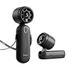 Diveblues 3 en 1 Ventilateur Turbo Air Portable à Main, Ventilateur Personnel Rechargeable USB 4000mAh avec 5 Vitesses, Jusqu’à 12H de Refroidissement, Indispensable pour le Voyage
