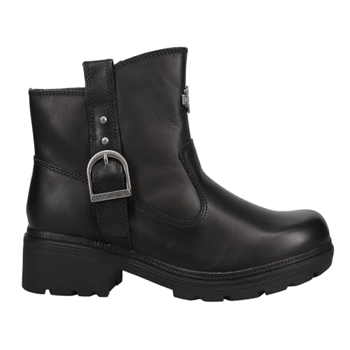 Image of Harley-Davidson FOOTWEAR Womens Madera Casual Boots Ankle Low Heel 1-2 inch