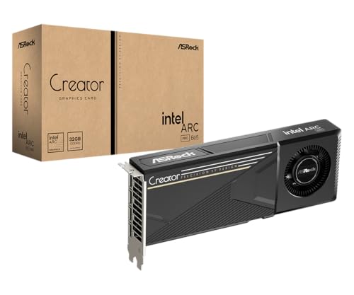 Image of ASRock Intel Arc Pro B65 Creator 32GB Workstation Graphics Card, Intel Xe2-HPG, 32GB GDDR6, PCIe 5.0, 4X DisplayPort 2.1, Blower Fan, Vapor Chamber, Honeywell PTM7950