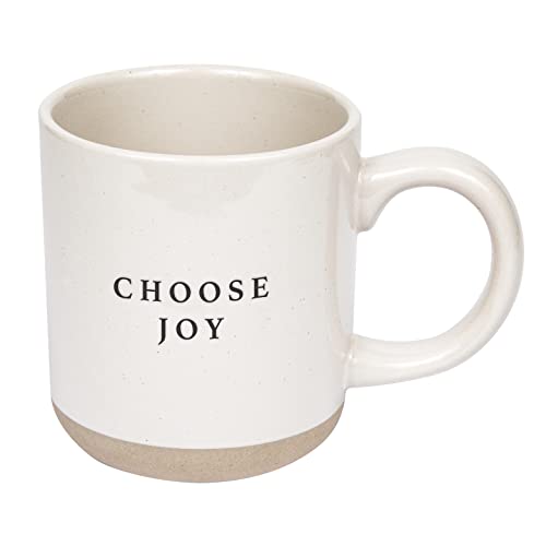 Sweet Water Decor Choose Joy Stoneware Coffee Mugs | Novelty