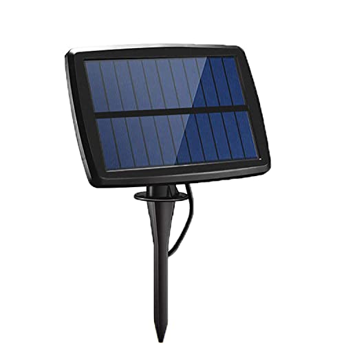 SUAVER Pannello solare da 5,5 V, caricabatterie solare per faretto da esterno, IP65, batteria ricaricabile, 3,7 V, 2000 mA