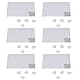6 Set 13 X 18 Cm 63 Teile Weißes Puzzle Blanko-Puzzle Sublimation Heat Press Transfer Puzzles Sublimation Blanks Puzzles Weiße Montage DIY für Kinder