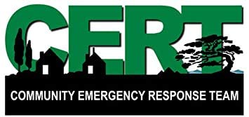 BRK StudioCERT Community Emergency Response Team (Logo fire Rescue) Bumper Sticker Vinyl Decal, BRK-VA-STICKERS-0595