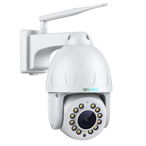 SV3C 4K PTZ WiFi Camera Outdoor 15X Optical Zoom, Auto Tracking IP Camera
