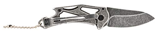 Smith & Wesson Faca dobrável de aço inoxidável Stonewash de 13,3 cm com lâmina de ponta de queda de