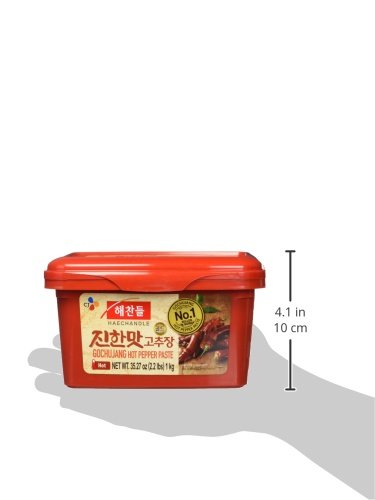 Cj Haechandle Gochujang, Hot Pepper Paste, 1Kg (Korean Spicy Red Chile Paste, 2.2 Lbs.) #TOP3