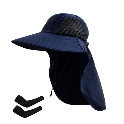 Image of Sun Hat for Men Women with Neck Flap,UPF 50+ UV Protection Fishing Hat