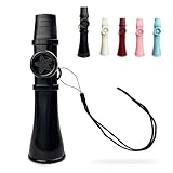 Yoiumicy カズー 口笛音楽プロデューサー監修2025年アップグレード版、 ミニ音楽玩具 鼻歌で演奏可能 調整可能、楽器初心者日本語説明書付き 軽量ポータブル 子供から大人まで 教育用 ギフト 付属ストラップで紛失防止(黒)