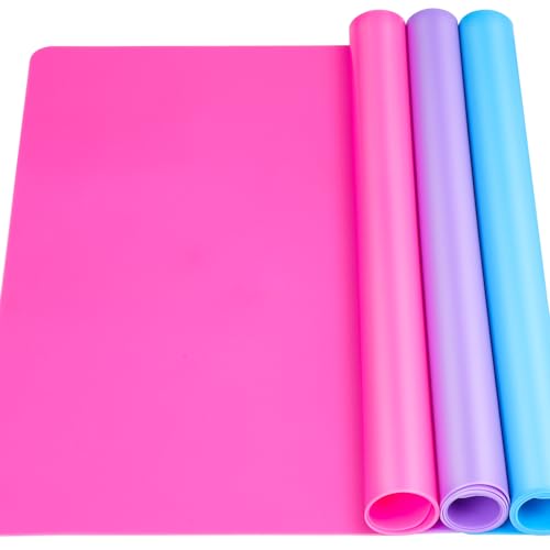 LEOBRO Silicone Mat for Resin Molds, 3 PCS Silicone Mats