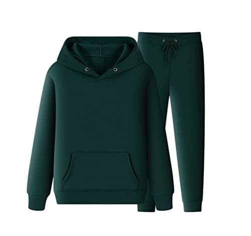 Survêtement à capuche Kiioouu GN XXXL ensemble veste et pantalon en polaire pour homme et femme